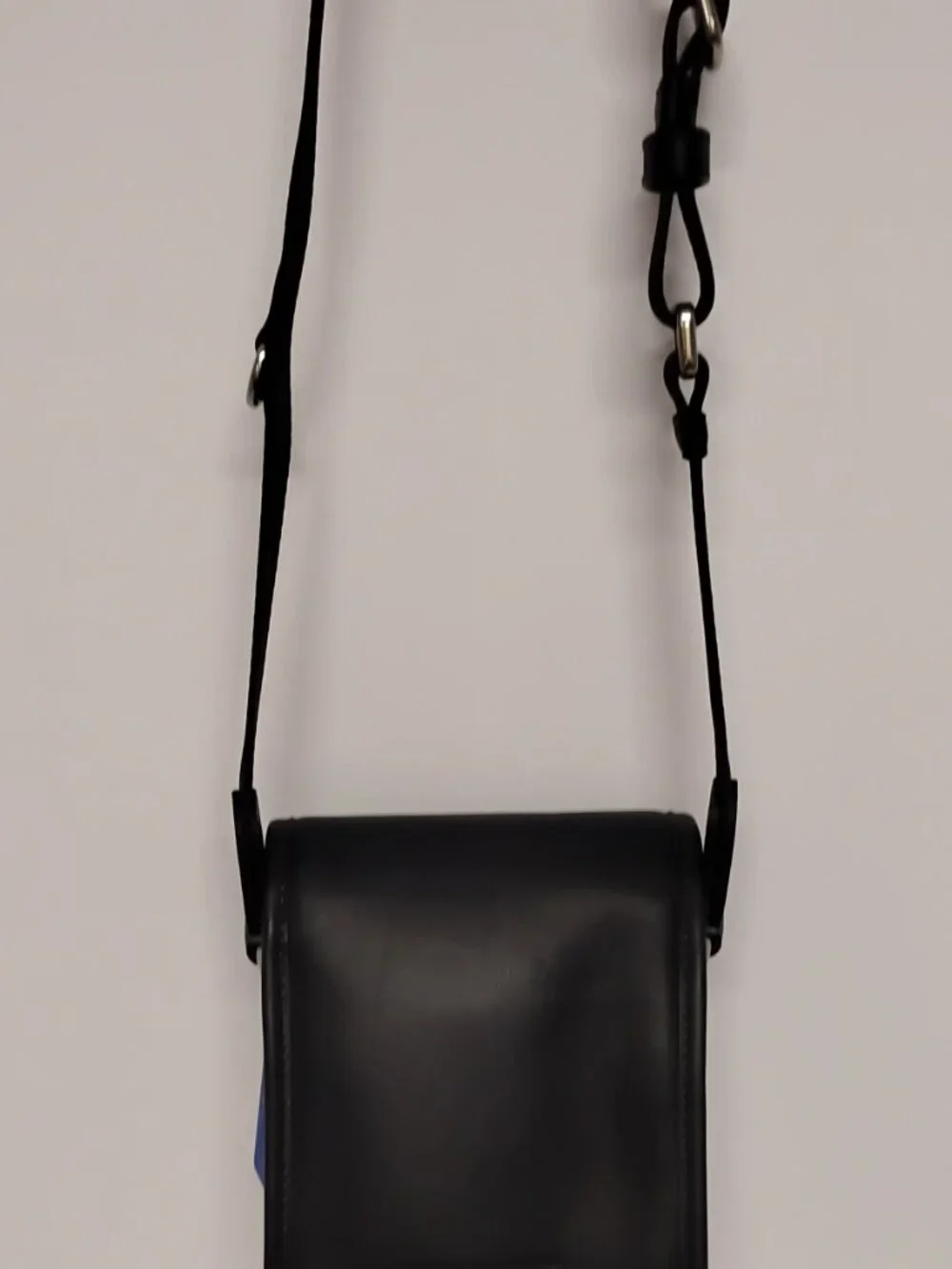 Coach Charter North/South Crossbody C6692 Blue and Black Leather
